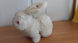 Steiff Hase 22 cm – Schreibschrift‑Knopf (ca. 1936–1950)
